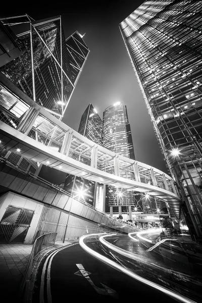China: Hong Kong Central in black and white by Jan Becke