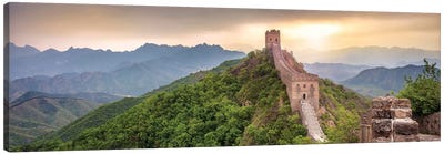 Great Wall Of China Near Jinshanling Canvas Art Print - The Seven Wonders of the World