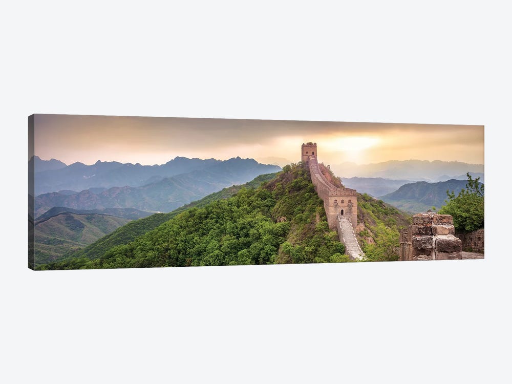 Great Wall Of China Near Jinshanling by Jan Becke 1-piece Canvas Art