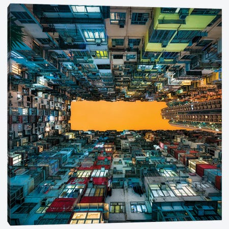 Apartment buildings at Quarry Bay, Kowloon, Hong Kong, China Canvas Print #JNB553} by Jan Becke Canvas Print