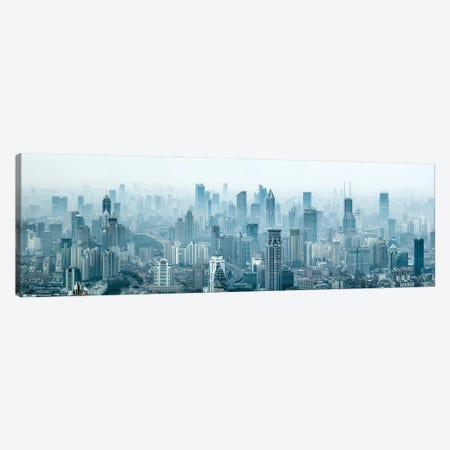 Shanghai skyline panorama Canvas Print #JNB555} by Jan Becke Canvas Artwork