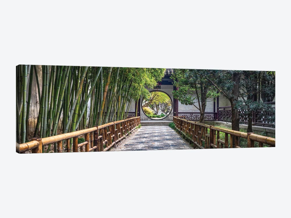 Classical Chinese garden in Suzhou, China by Jan Becke 1-piece Canvas Print