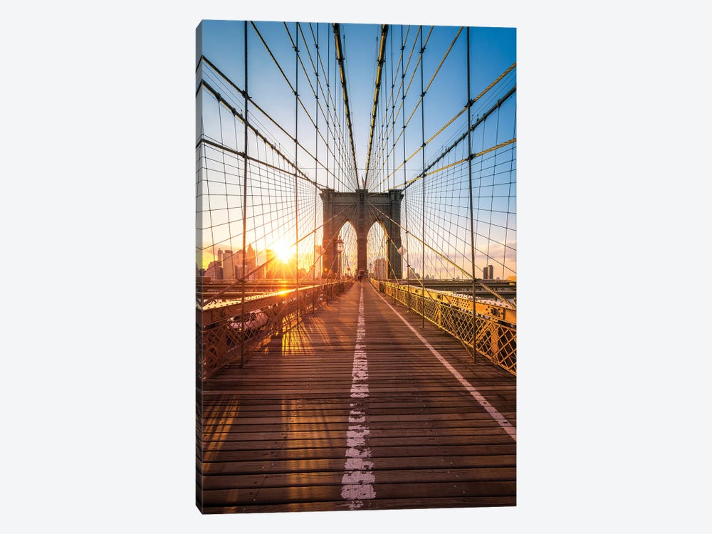 Brooklyn Bridge, New York City, USA by Jan Becke 1-piece Canvas Artwork