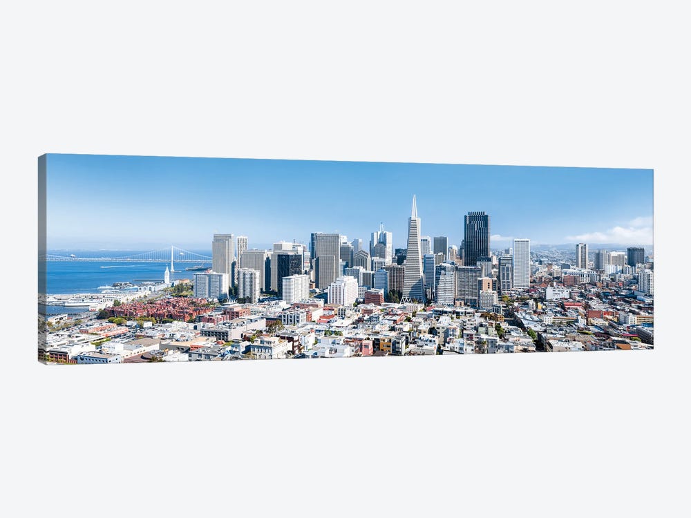 San Francisco skyline, California, USA by Jan Becke 1-piece Canvas Print