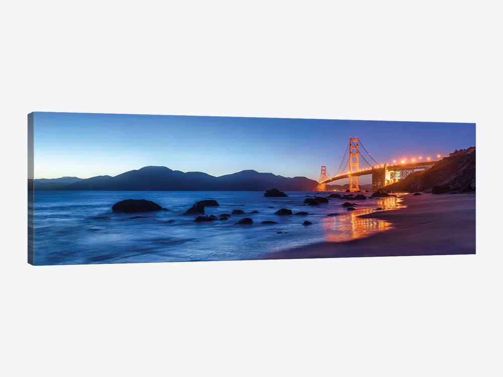 Golden Gate Bridge seen from Marshall's Beach, San Francisco, California, USA by Jan Becke 1-piece Canvas Art