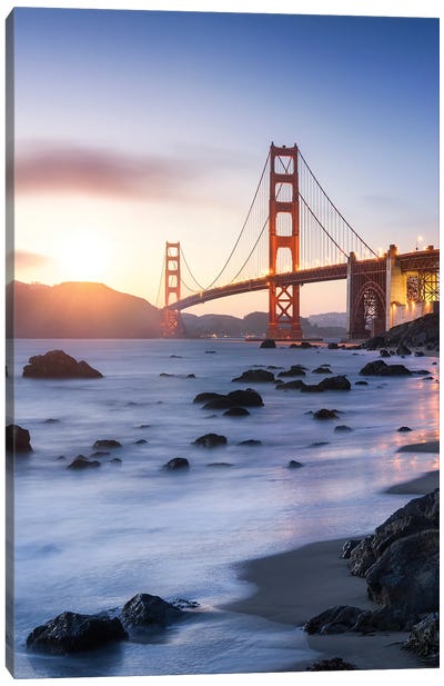 Golden Gate Bridge in San Francisco, USA Canvas Art Print - Golden Gate Bridge