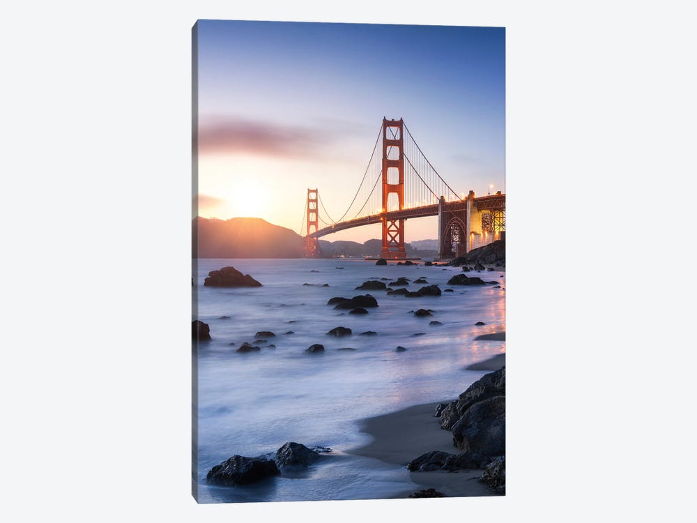 Golden Gate Bridge in San Francisco, USA by Jan Becke 1-piece Canvas Print