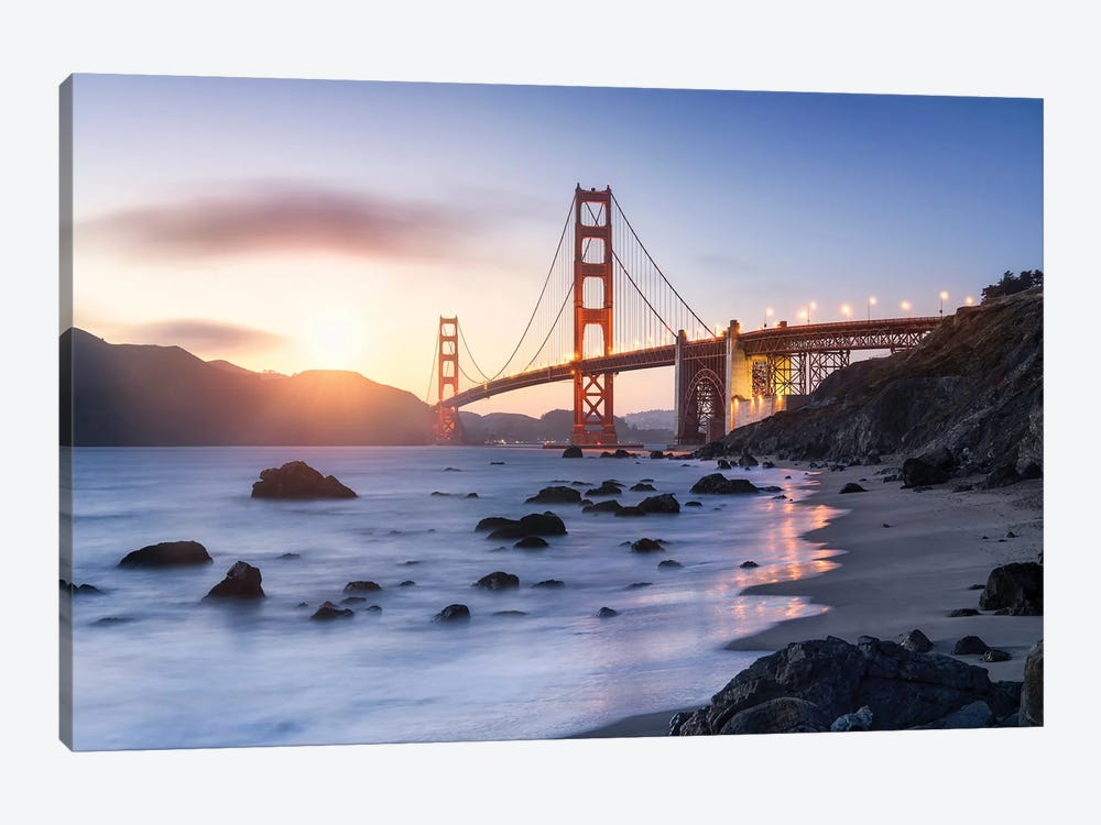 Golden Gate Bridge, San Francisco, USA by Jan Becke 1-piece Canvas Wall Art