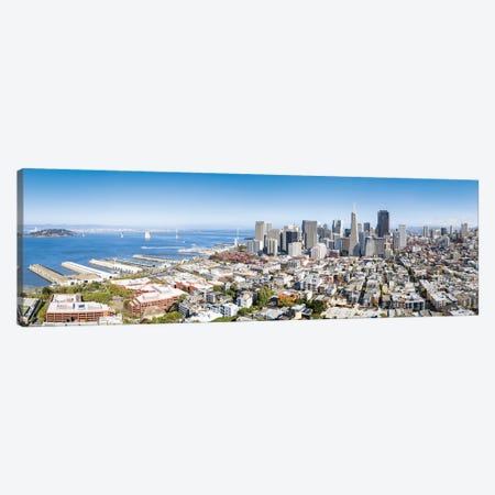 Aerial view of San Francisco, California, USA Canvas Print #JNB582} by Jan Becke Canvas Artwork