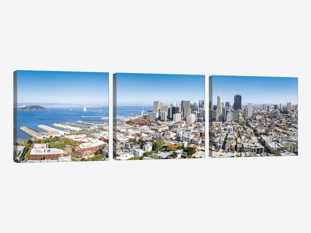Aerial view of San Francisco, California, USA by Jan Becke 3-piece Canvas Print