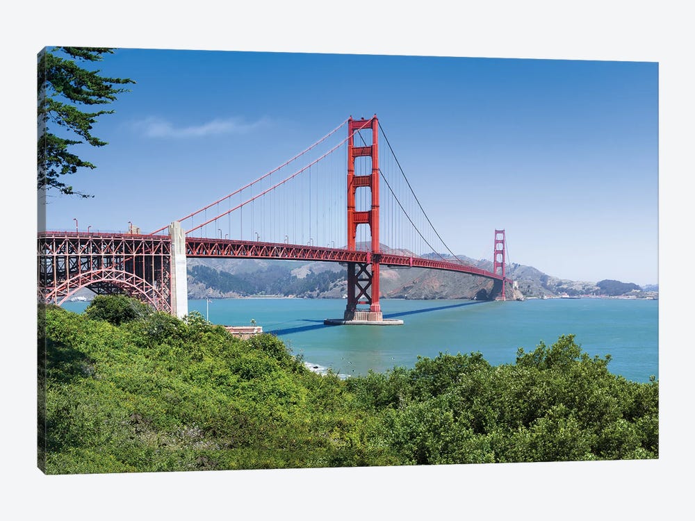 Golden Gate Bridge in San Francisco by Jan Becke 1-piece Canvas Art