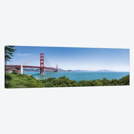 Panoramic view of the Golden Gate Bridge, San Francisco, USA Canvas Print #JNB586} by Jan Becke Art Print