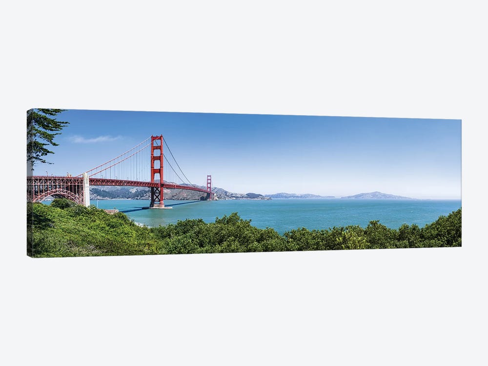 Panoramic view of the Golden Gate Bridge, San Francisco, USA by Jan Becke 1-piece Art Print