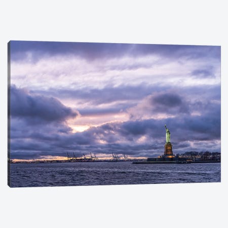 Statue of Liberty standing on Liberty Island in New York Harbor, New York City, USA Canvas Print #JNB590} by Jan Becke Canvas Art Print