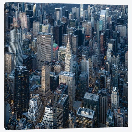 Aerial view of the Chrysler Building in Midtown Manhattan Canvas Print #JNB594} by Jan Becke Canvas Artwork
