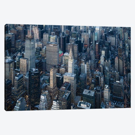 Aerial view of the Chrysler Building in Midtown Manhattan, New York City, USA Canvas Print #JNB595} by Jan Becke Canvas Art