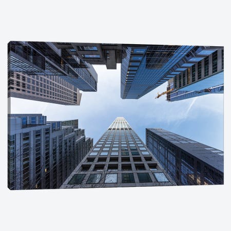 Modern skyscraper buildings in Midtown Manhattan Canvas Print #JNB609} by Jan Becke Art Print