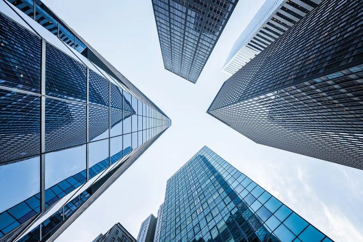 Office buildings near Wall Street, New York City, USA