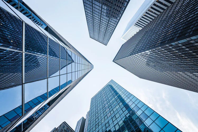 Office buildings near Wall Street, New York City, USA