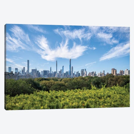 Midtown Manhattan skyline and Central Park Canvas Print #JNB636} by Jan Becke Art Print