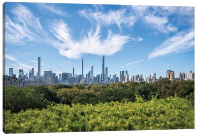 Midtown Manhattan skyline and Central Park Canvas Art Print - Central Park