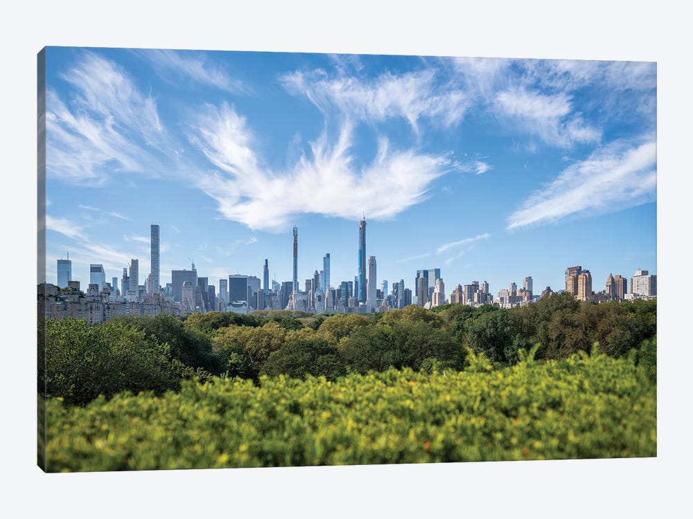 Midtown Manhattan skyline and Central Park by Jan Becke 1-piece Canvas Art