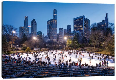Wollman Rink in Central Park, New York City, USA Canvas Art Print - Central Park