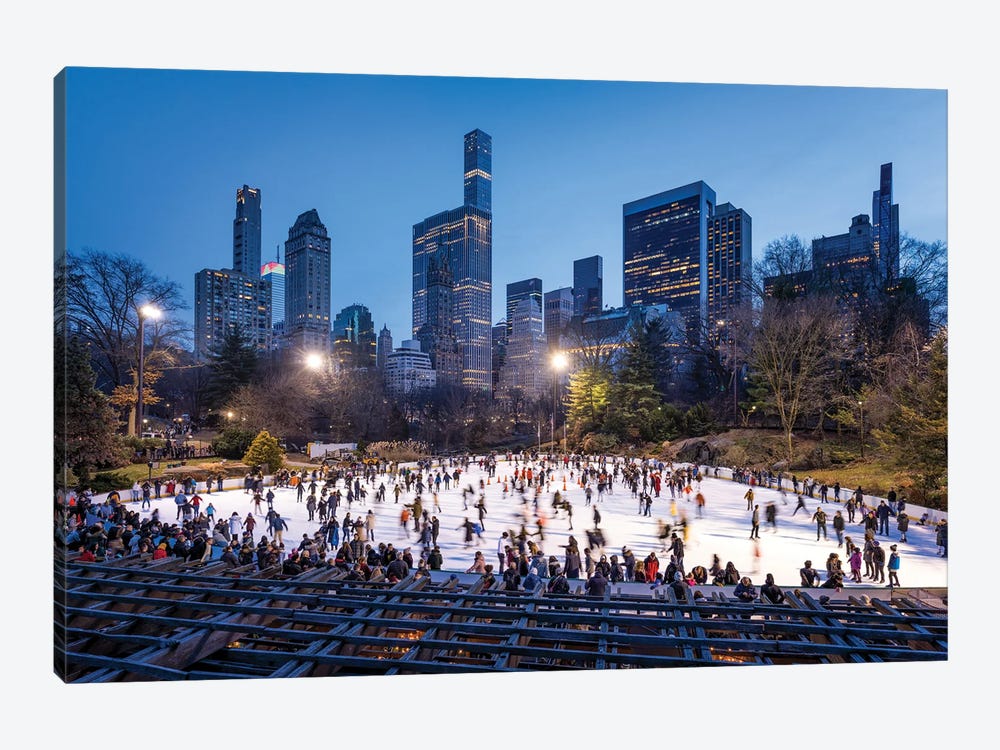 Wollman Rink in Central Park, New York City, USA by Jan Becke 1-piece Canvas Art