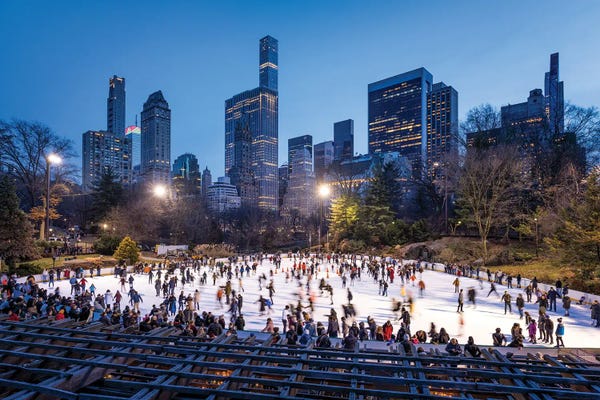 Central Park: Wollman Rink in Central Park, New York City, USA by Jan Becke