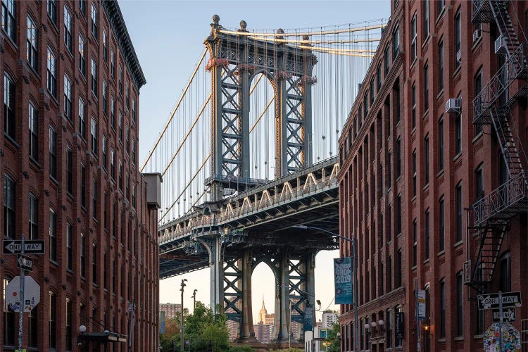 Manhattan Bridge View in Dumbo, Brooklyn, New York City