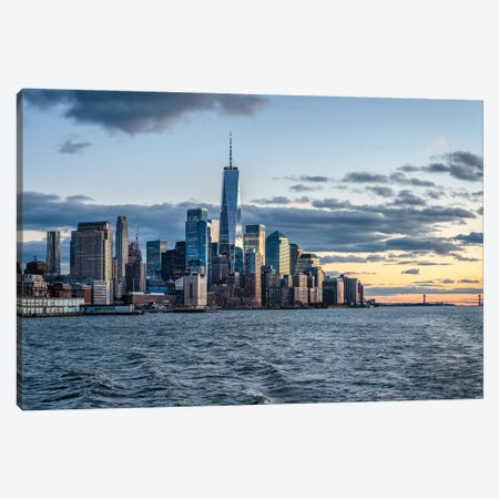 View of Lower Manhattan with One World Trade Center Canvas Print #JNB649} by Jan Becke Canvas Print