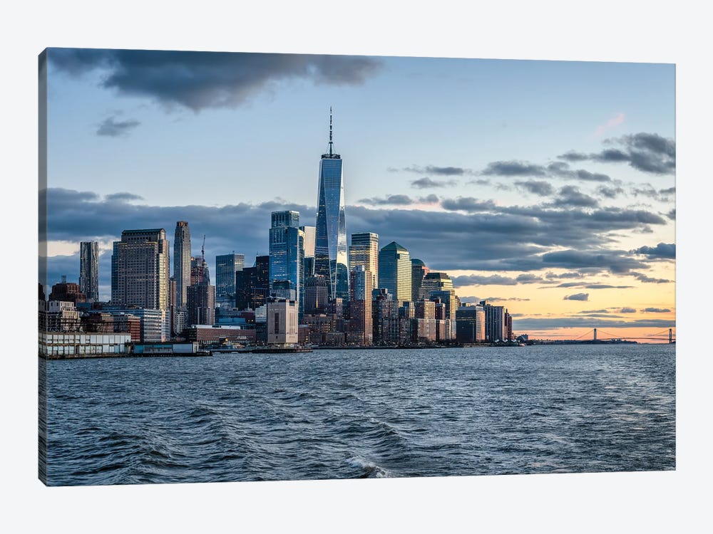 View of Lower Manhattan with One World Trade Center by Jan Becke 1-piece Canvas Art