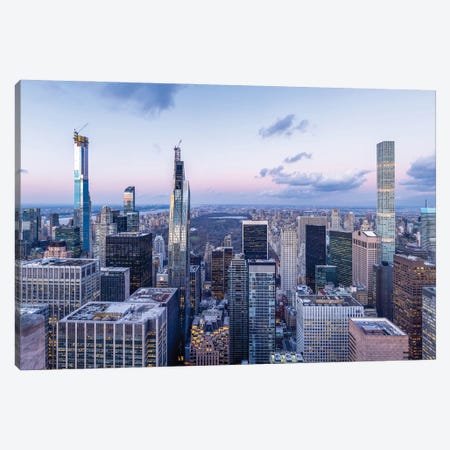 Modern skyscraper buildings in Midtown Manhattan and Central Park, New York City, USA Canvas Print #JNB651} by Jan Becke Canvas Wall Art