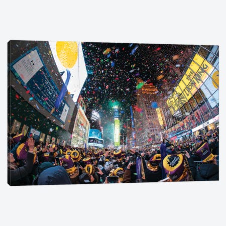 Times Square New Year's Eve Canvas Print #JNB664} by Jan Becke Canvas Art