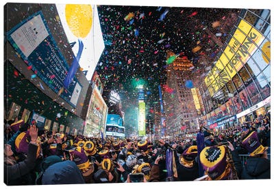 Times Square New Year's Eve Canvas Art Print - Times Square
