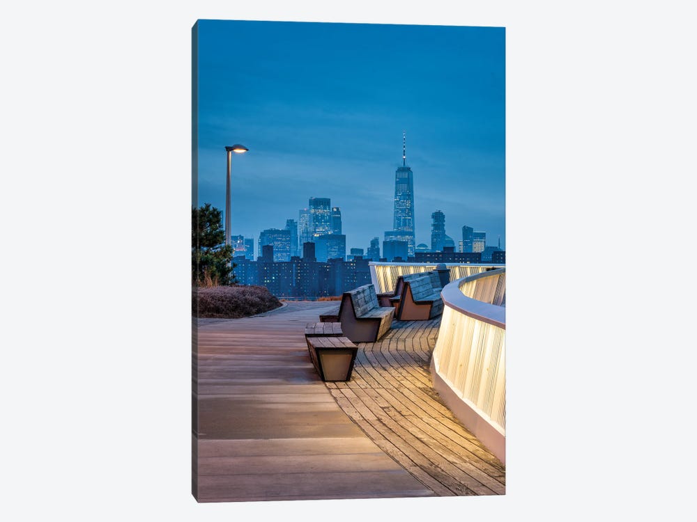 One World Trade Center Seen From Gantry Plaza State Park by Jan Becke 1-piece Canvas Print