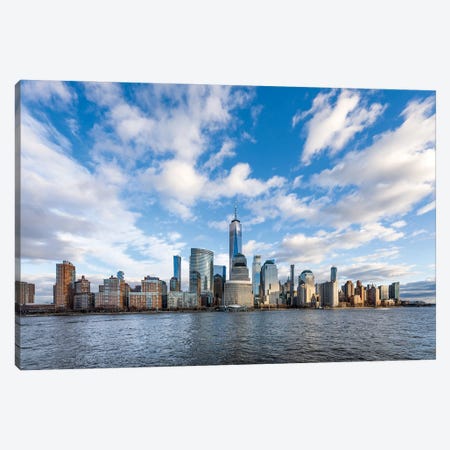 Lower Manhattan Skyline With One World Trade Center Canvas Print #JNB680} by Jan Becke Canvas Art Print