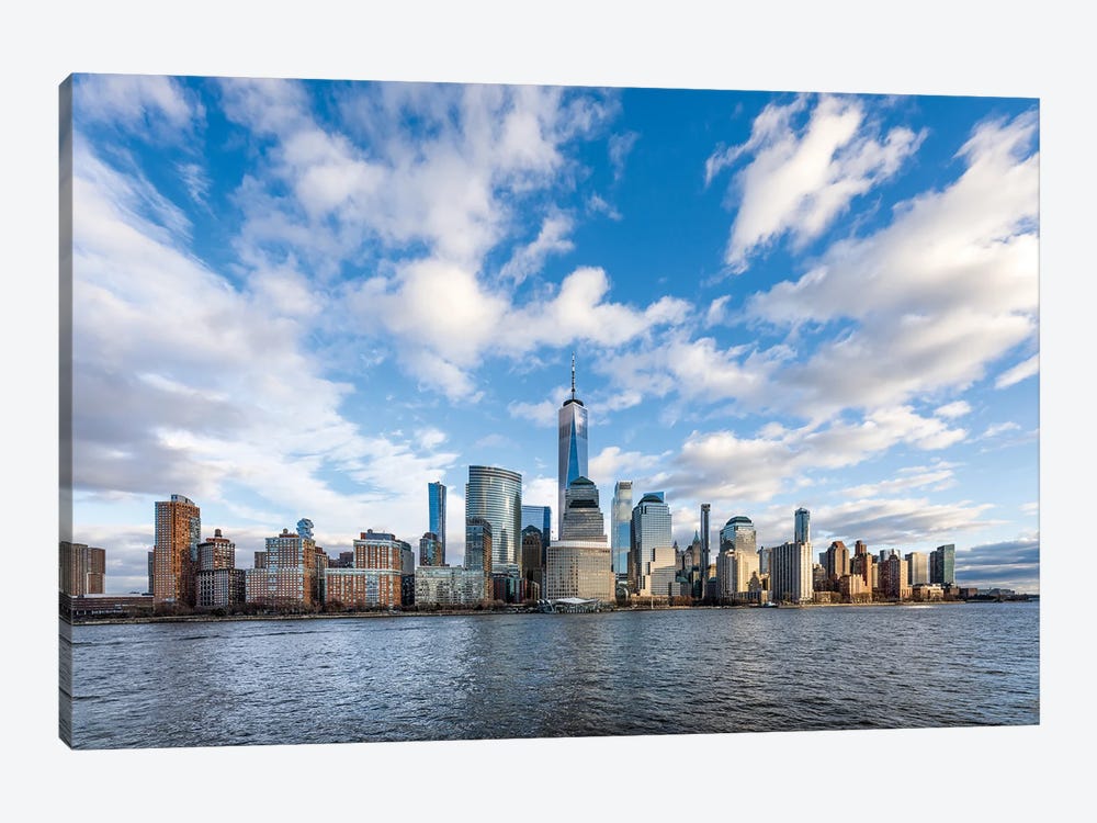 Lower Manhattan Skyline With One World Trade Center by Jan Becke 1-piece Canvas Art Print