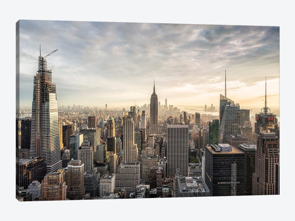 Manhattan Skyline With Empire State Building, Midtown Manhattan, New York City, USA by Jan Becke 1-piece Canvas Print