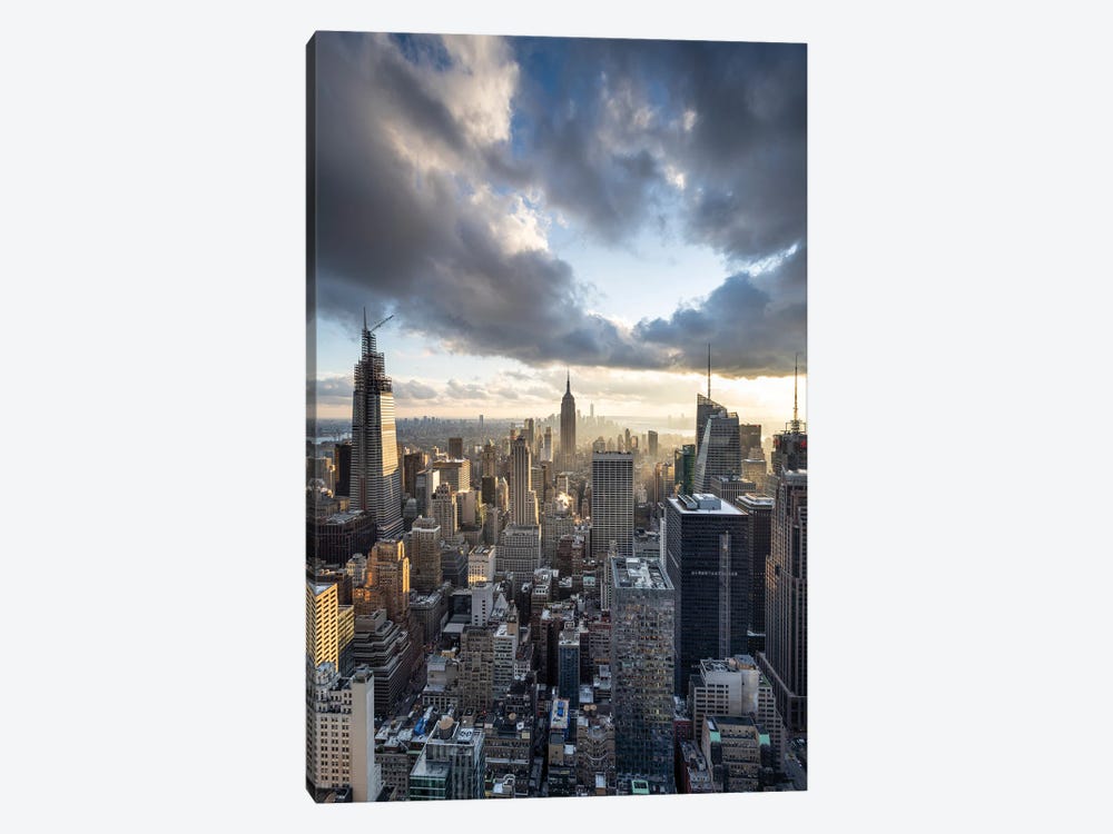 Empire State Building And Manhattan Skyline, New York City, USA by Jan Becke 1-piece Canvas Art Print