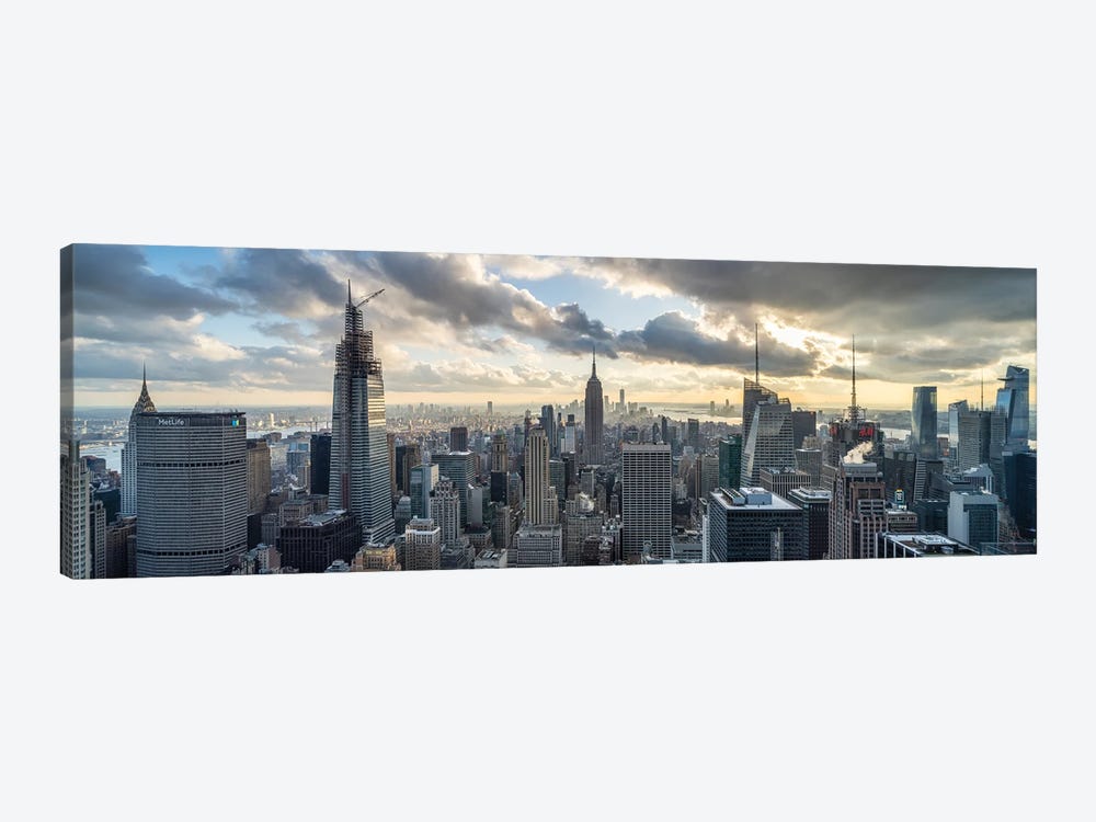 Panoramic View Of Midtown Manhattan by Jan Becke 1-piece Canvas Art