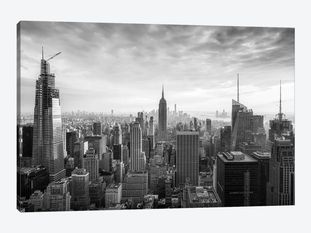 New York City Black And White by Jan Becke 1-piece Canvas Art