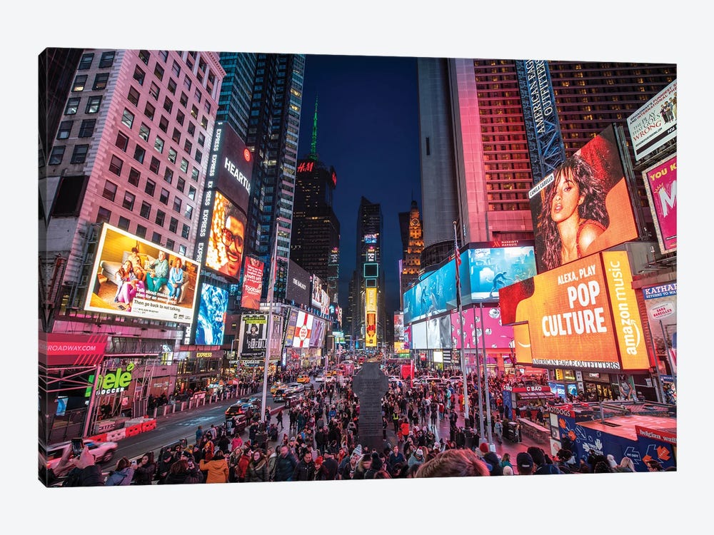 Times Square, New York City by Jan Becke 1-piece Canvas Artwork