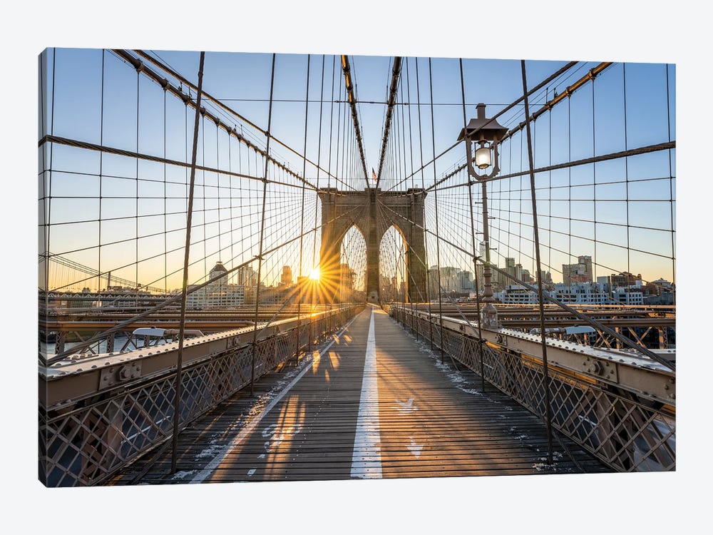 Brooklyn Bridge by Jan Becke 1-piece Canvas Print