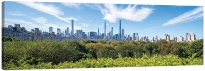 Panoramic View Of Central Park, Midtown Manhattan, New York City, USA Canvas Art Print - Central Park