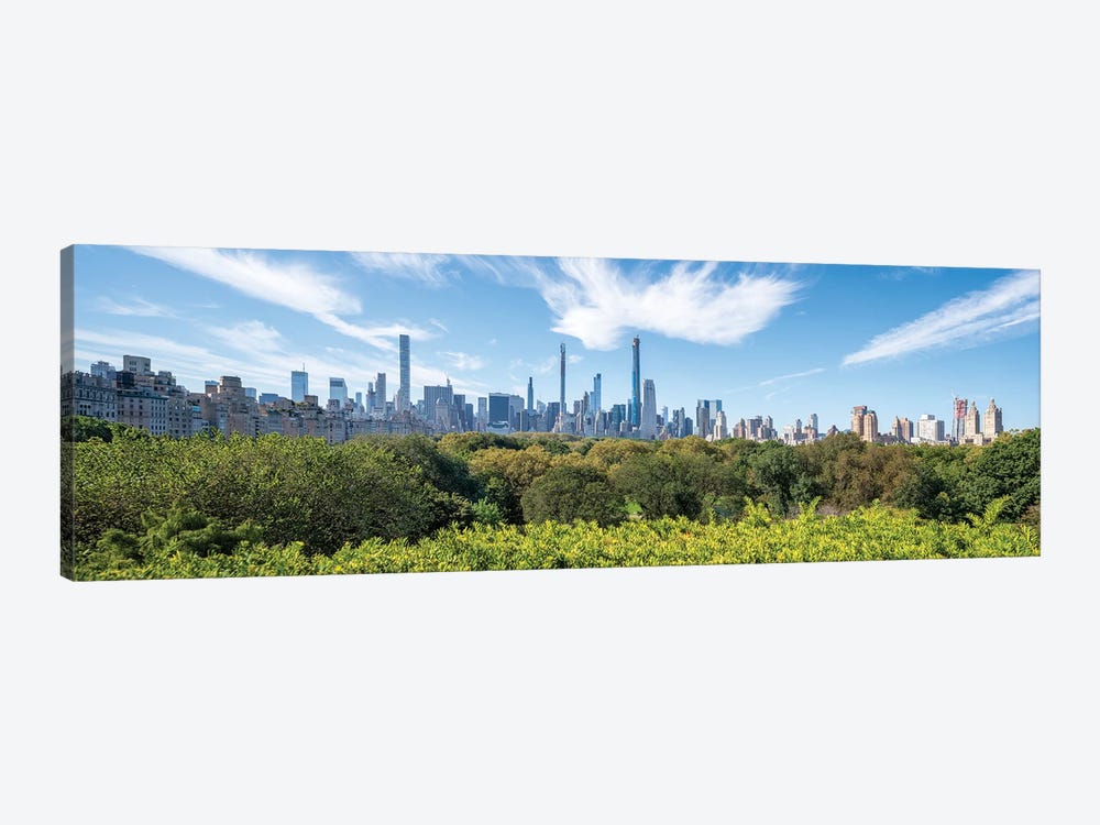 Panoramic View Of Central Park, Midtown Manhattan, New York City, USA by Jan Becke 1-piece Canvas Print