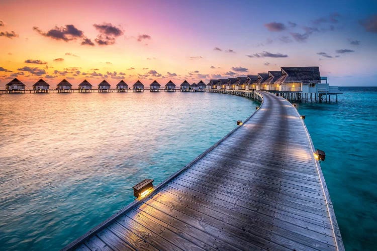 Luxury Beach Resort, South Ari Atoll, Maldives by Jan Becke wall art