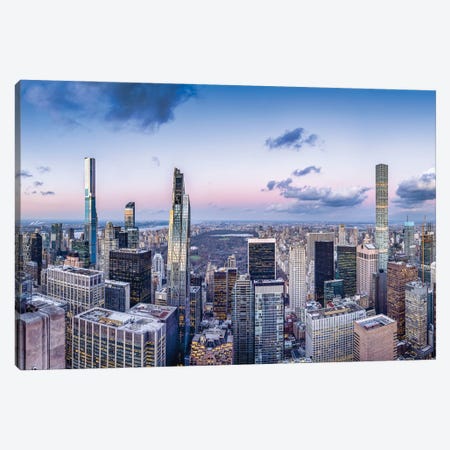 View Of Central Park And Skyscraper Buildings In New York City Canvas Print #JNB734} by Jan Becke Canvas Wall Art