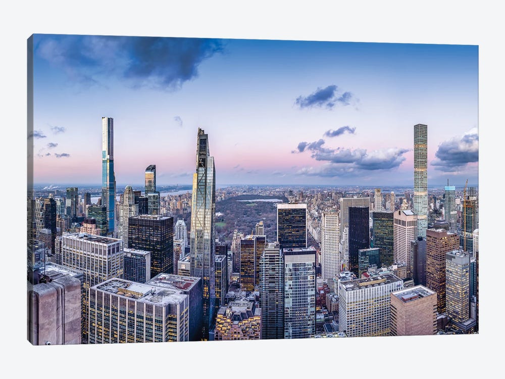 View Of Central Park And Skyscraper Buildings In New York City by Jan Becke 1-piece Canvas Art Print