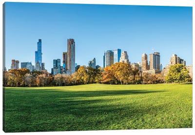 Central Park Sheep Meadow Canvas Art Print - New York City Skylines